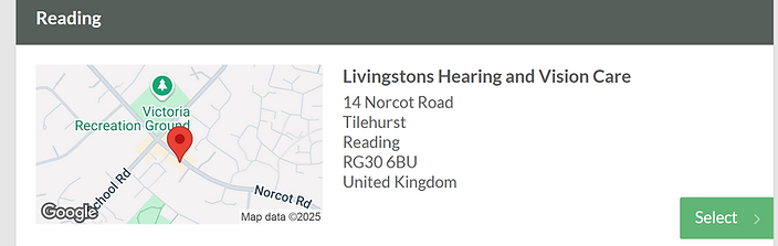 Ear wax removal clinic location and booking information